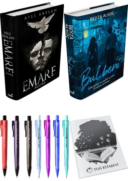 Bul Beni (Ciltli) Beyza Alkoç ve Emare Maske (Ciltli) Aslı Arslan 2'li Set + Armağan