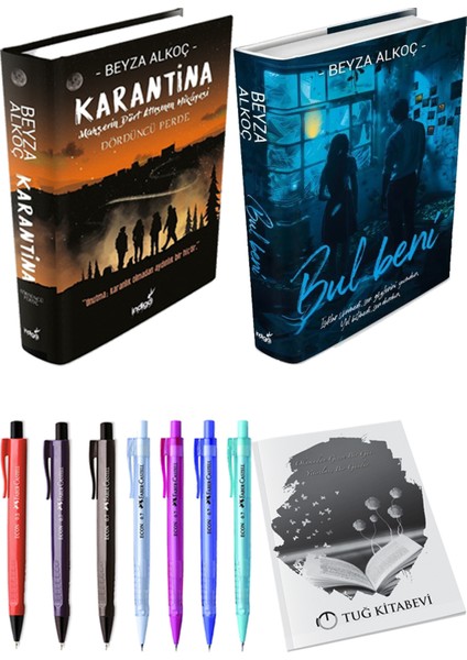 Bul Beni (Ciltli) Beyza Alkoç ve Karantina 4 (Ciltli) Beyza Alkoç 2'li Set + Armağan