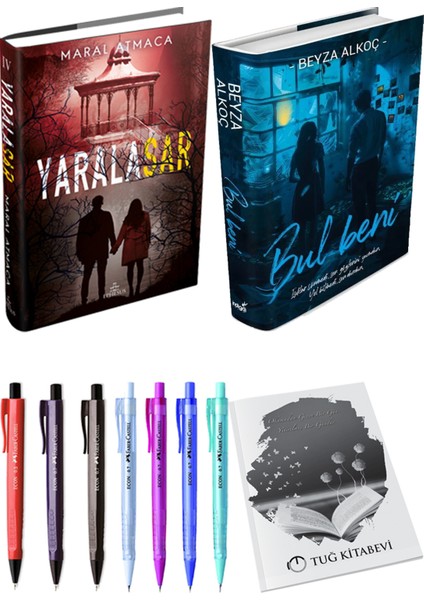 Bul Beni (Ciltli) Beyza Alkoç ve Yaralasar 4 (Ciltli) Maral Atmaca 2'li Set + Armağan