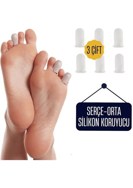 6 Adet Serçe Parmak İçin Silikon Koruyucu