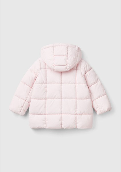 Kız Çocuk Açık Pembe Benetton Logolu Pufa Mont fiyatları