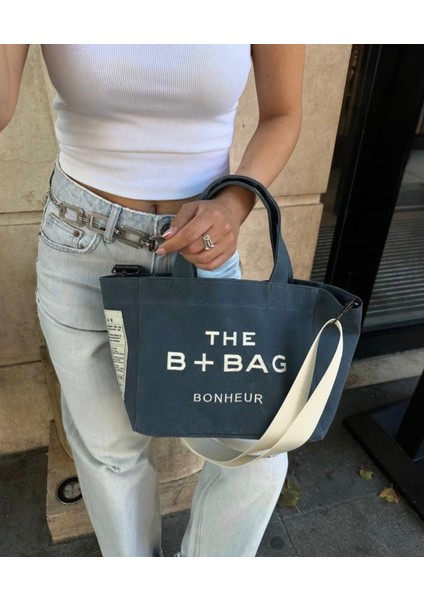 The B Bag Kanvas Çanta Uzun Askılı Bonheurr Çanta