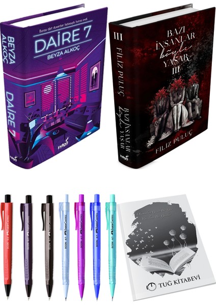 Bazı İnsanlar Böyle Yaşar 3 (Ciltli) Filiz Puluç ve Daire 7 (Ciltli) Beyza Alkoç 2'li Set + Armağan