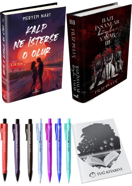 Bazı İnsanlar Böyle Yaşar 3 (Ciltli) Filiz Puluç ve Kalp Ne Isterse O Olur 2 (Ciltli) Meryem Nart 2'li Set + Armağan