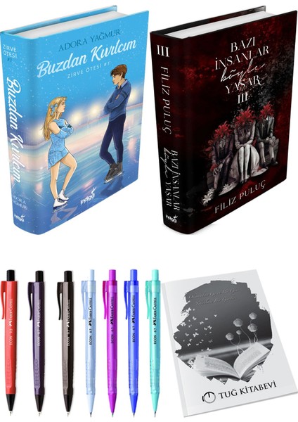Bazı İnsanlar Böyle Yaşar 3 (Ciltli) Filiz Puluç ve Buzdan Kıvılcım (Ciltli) Adora Yağmur 2'li Set + Armağan
