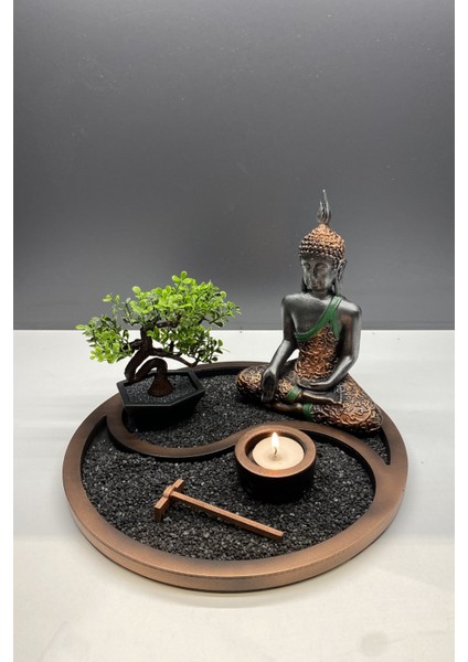 Buda Mumluk Ying Yang Sembollü Mini Ağaçlı Biblo fiyatları