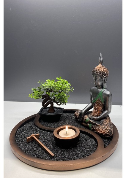 Buda Mumluk Ying Yang Sembollü Mini Ağaçlı Biblo fırsatları