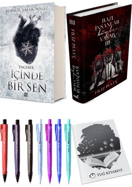 Bazı İnsanlar Böyle Yaşar 3 (Ciltli) Filiz Puluç ve İçinde Bir Sen 1 Engerek (Ciltli) Binnur Şafak Nigiz 2'li Set + Armağan