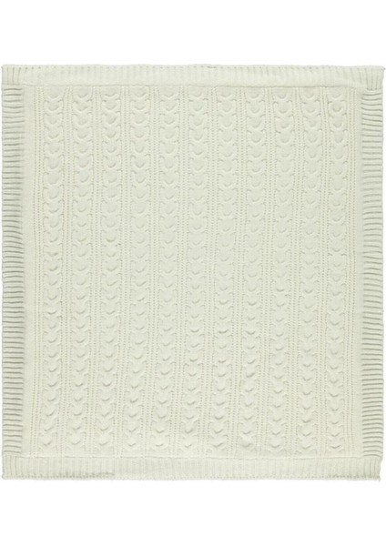 At Kuyruğu Desenli Triko Battaniye (Krem / 75X95) Çizgili Yün Solmaya Dayanıklı Tekli fiyatları