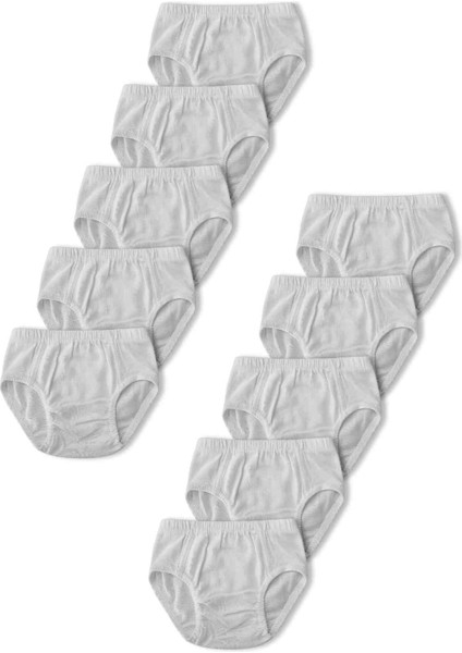 %100 Pamuklu Erkek Çocuk Slip Külot Iç Çamaşır 10LU Set