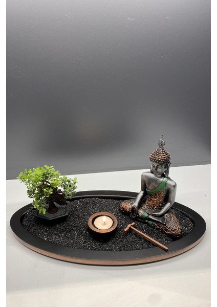 Buda Mumluk Ying Yang Sembollü Mini Ağaçlı Biblo (Oval) fiyatları