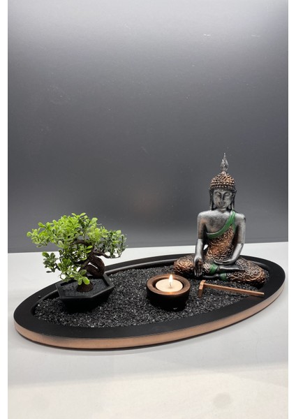 Buda Mumluk Ying Yang Sembollü Mini Ağaçlı Biblo (Oval) modelleri