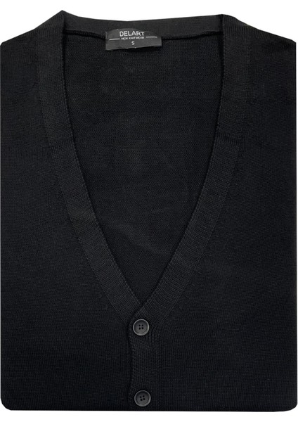 Slim Fit Erkek Düğmeli Triko Ceket KAZAK-7033