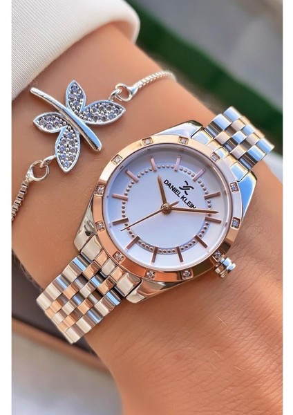 MRD12292 Çelik Kordon Kadın Kol Saati Bileklik Hediyeli modelleri