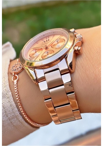 MRD12165 Rose Gold Renk Kadın Kol Saati Bileklik Hediyeli fiyatları