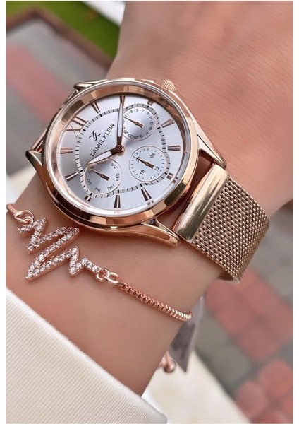 MRD12179 Rose Gold Renk Kadın Kol Saati Bileklik Hediyeli fiyatları