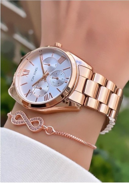 MRD11952 Rose Gold Renk Kadın Kol Saati Bileklik Hediyeli fırsatları