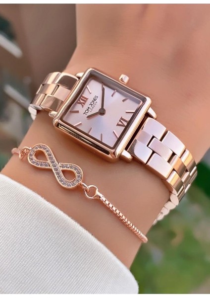 MRD11336 Rose Gold Renk Kadın Kol Saati Bileklik Hediyeli fiyatları