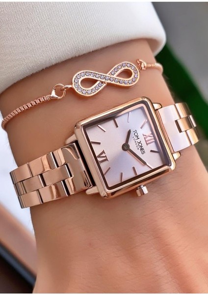 MRD11336 Rose Gold Renk Kadın Kol Saati Bileklik Hediyeli modelleri