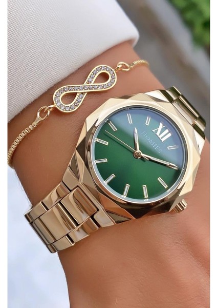 MRD11491 Altın Renk Kadın Kol Saati Bileklik Hediyeli indirimleri