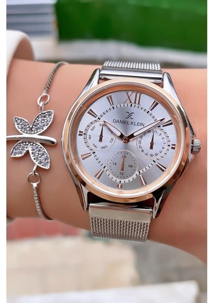 MRD12303 Rose Gold Renk Kadın Kol Saati Bileklik Hediyeli modelleri