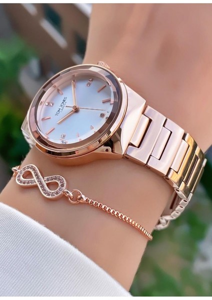 MRD11972 Rose Gold Renk Kadın Kol Saati Bileklik Hediyeli fırsatları
