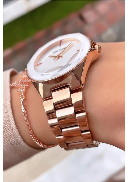 MRD12048 Rose Gold Renk Kadın Kol Saati Bileklik Hediyeli fiyatları