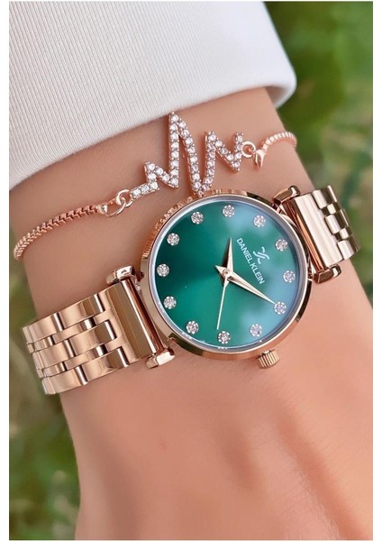 MRD12297 Rose Gold Renk Kadın Kol Saati Bileklik Hediyeli fiyatları