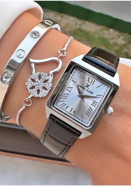 MRD12323 Siyah Renk Kadın Kol Saati Bileklik Hediyeli