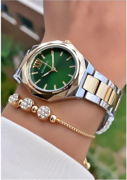 MRD11526 Sarı Gümüş Renk Kadın Kol Saati Bileklik Hediyeli fırsatları