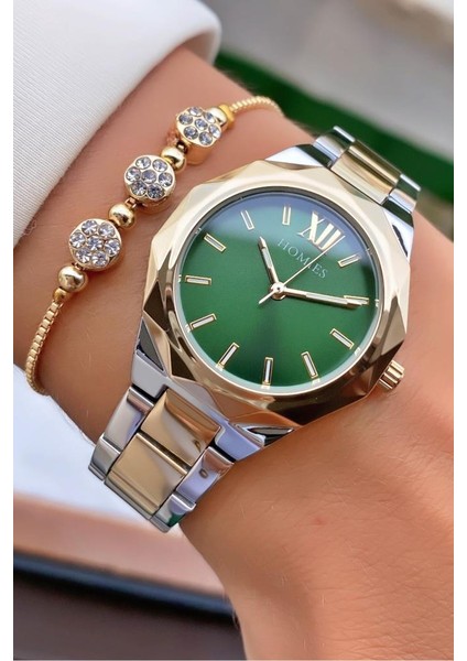 MRD11526 Sarı Gümüş Renk Kadın Kol Saati Bileklik Hediyeli indirimleri