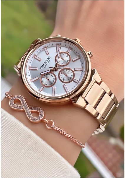MRD11663 Rose Gold Renk Kadın Kol Saati Bileklik Hediyeli fiyatları