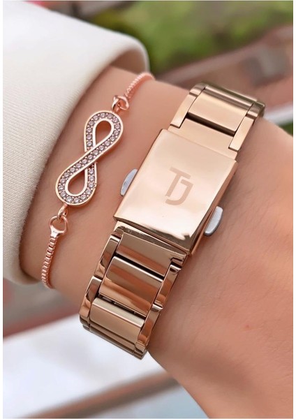 MRD11663 Rose Gold Renk Kadın Kol Saati Bileklik Hediyeli indirimleri