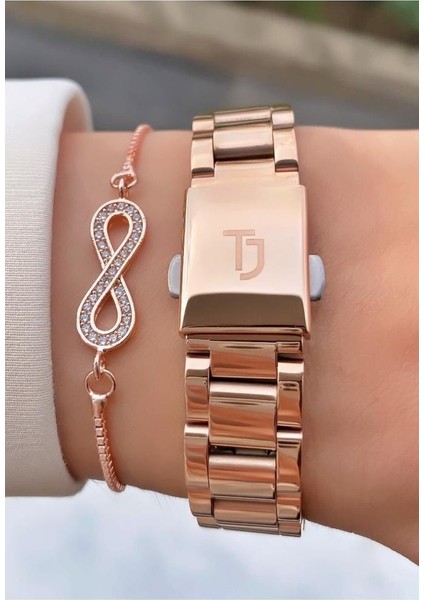 MRD12136 Rose Gold Renk Kadın Kol Saati Bileklik Hediyeli fırsatları