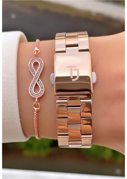 MRD11951 Rose Gold Renk Kadın Kol Saati Bileklik Hediyeli indirimleri