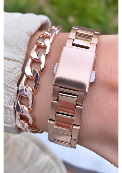 MRD12253 Rose Gold Renk Kadın Kol Saati Bileklik Hediyeli fırsatları