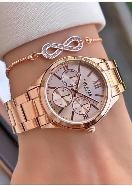 MRD11808 Rose Gold Renk Kadın Kol Saati Bileklik Hediyeli fırsatları