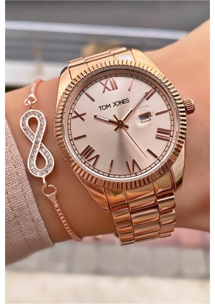 MRD12062 Rose Gold Renk Kadın Kol Saati Bileklik Hediyeli modelleri