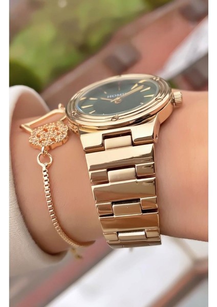 MRD11639 Sarı Renk Kadın Kol Saati Bileklik Hediyeli fırsatları