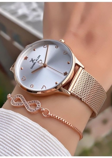 MRD12354 Rose Gold Renk Kadın Kol Saati Bileklik Hediyeli fırsatları