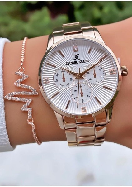 MRD12215 Rose Gold Renk Kadın Kol Saati Bileklik Hediyeli fiyatları