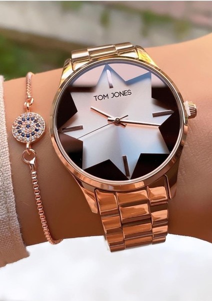 MRD12187 Rose Gold Renk Kadın Kol Saati Bileklik Hediyeli fiyatları
