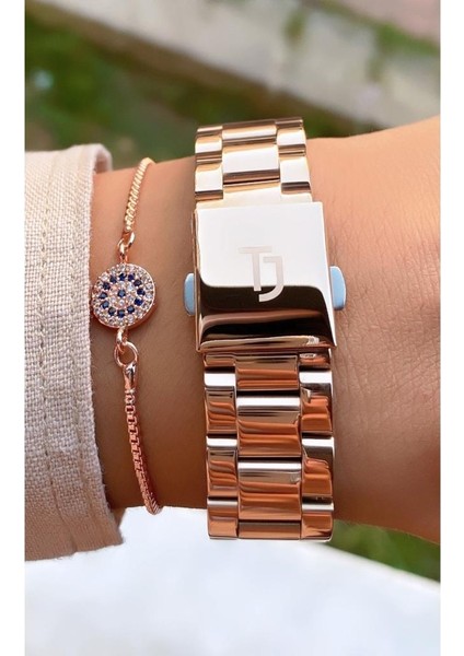 MRD12187 Rose Gold Renk Kadın Kol Saati Bileklik Hediyeli fırsatları