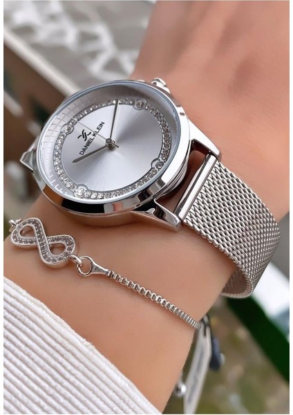 MRD11688 Gümüş Renk Kadın Kol Saati Bileklik Hediyeli fiyatları