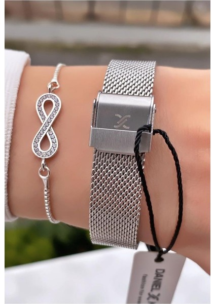 MRD11688 Gümüş Renk Kadın Kol Saati Bileklik Hediyeli fırsatları