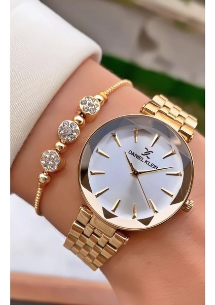 MRD12299 Altın Renk Kadın Kol Saati Bileklik Hediyeli fiyatları