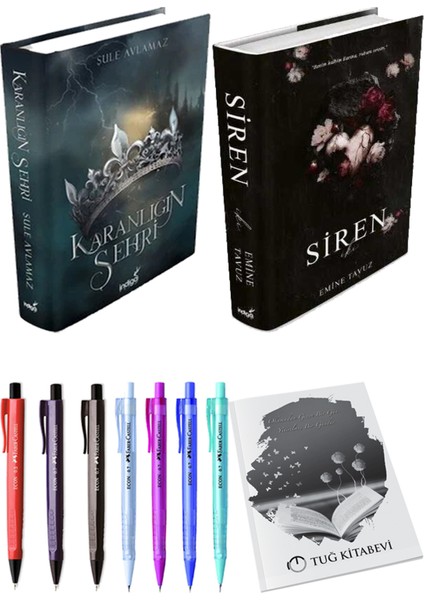 Siren Iki (Ciltli) Emine Tavuz ve Karanlığın Şehri 1 (Ciltli) Şule Avlamaz 2'li Set + Armağan