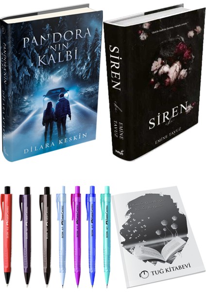 Siren Iki (Ciltli) Emine Tavuz ve Pandora'nın Kalbi 1 (Ciltli) Dilara Keskin 2'li Set + Armağan