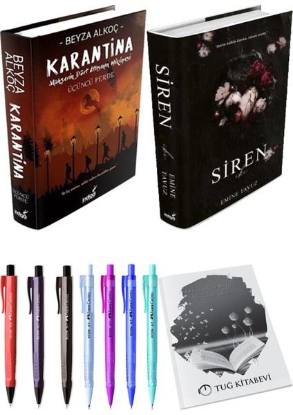 Siren Iki (Ciltli) Emine Tavuz ve Karantina 3 (Ciltli) Beyza Alkoç 2'li Set + Armağan