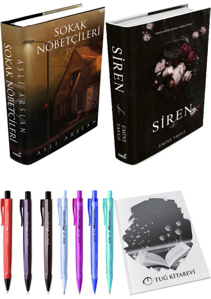 Siren Iki (Ciltli) Emine Tavuz ve Sokak Nöbetçileri 4 (Ciltli) Aslı Arslan 2'li Set + Armağan